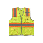 3M Reflective Zip-Up Safety Blank Vest With Pockets