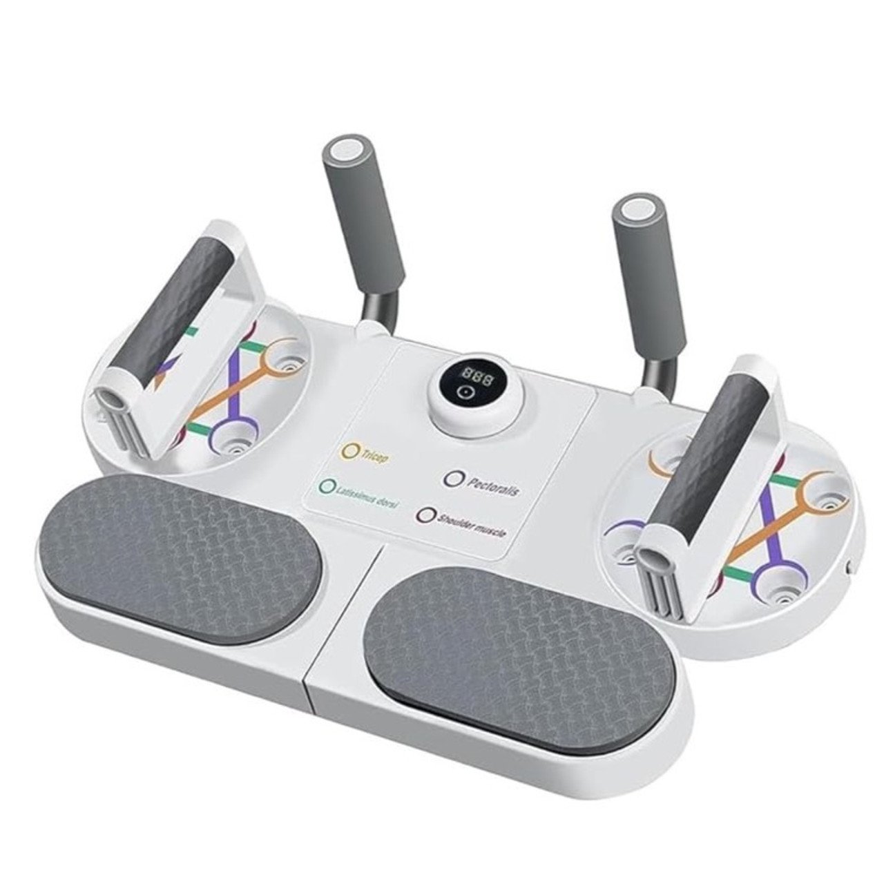 1 Multifunctional Push-Up Training Set with Automated Digital Counter, Bars , and Resistance Bands - Image 1