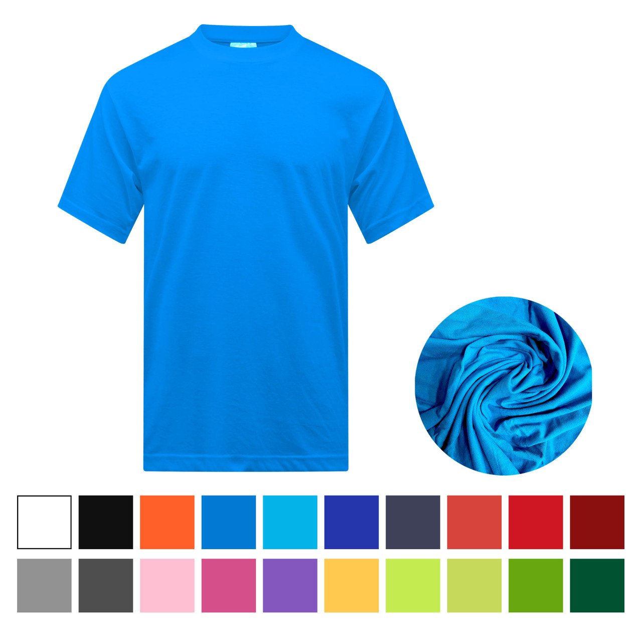 Main__05175 Cotton Round Neck T-Shirt Blank T-Shirt - Image 1